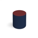 Groove modular breakout seating bubble - maturity blue body with extent red top