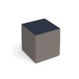 Groove modular breakout seating square - forecast grey body with range blue top