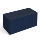 Groove modular breakout seating brick - maturity blue body with range blue top