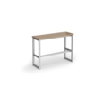 Otto Poseur benching solution high bench 1050mm wide - silver frame and kendal oak top