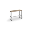 Otto Poseur benching solution high bench 1050mm wide - silver frame and kendal oak top