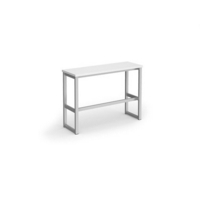 Otto Poseur benching solution high bench 1050mm wide - silver frame and white top