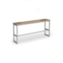 Otto Poseur benching solution high bench 1650mm wide - silver frame and kendal oak top