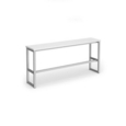 Otto Poseur benching solution high bench 1650mm wide - silver frame and white top
