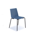 Harmony multi-purpose chair with black 4 leg frame - blue