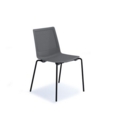 Harmony multi-purpose chair with black 4 leg frame - grey