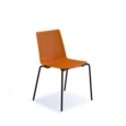 Harmony multi-purpose chair with black 4 leg frame - orange