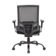 Isla bariatric operator chair with black fabric seat and mesh back