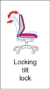 Jensen high back executive chair - black and red faux leather
