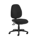 Jota high back operator chair with no arms - black