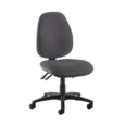 Jota high back operator chair with no arms - Blizzard Grey