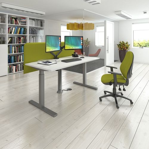Jota high back operator chair with no arms - Slip Grey