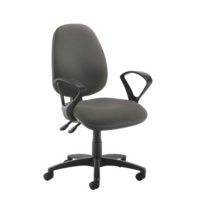 Jota high back operator chair with fixed arms - Slip Grey