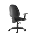 Jota high back operator chair with adjustable arms - black