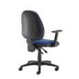 Jota high back operator chair with adjustable arms - blue