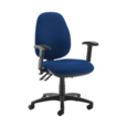 Jota high back operator chair with folding arms - Curacao Blue