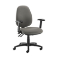 Jota high back operator chair with folding arms - Slip Grey