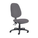 Jota extra high back operator chair with no arms - Blizzard Grey