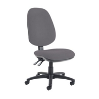 Jota extra high back operator chair with no arms - Blizzard Grey