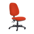 Jota extra high back operator chair with no arms - Tortuga Orange