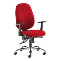 Jota ergo 24hr ergonomic asynchro task chair - Belize Red