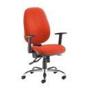 Jota ergo 24hr ergonomic asynchro task chair - Tortuga Orange