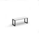 Otto benching solution low bench 1050mm wide - black frame and white top