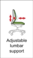 Lucca high back fabric managers chair - blue