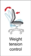 Lucca high back fabric managers chair - blue