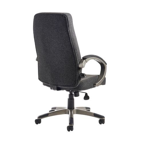 Lucca high back fabric managers chair - charcoal
