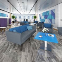 Lyric reception chair single seater with metal legs 900mm wide - lifetime yellow seat and arms with forecast grey back