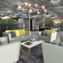 Lyric reception chair three seater with metal legs 2010mm wide - forecast grey seat and arms with late grey back