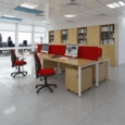 Maestro 25 back to back straight desks 1000mm x 1200mm - white bench leg frame and beech top