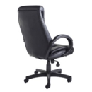Nantes high back managers chair - black faux leather