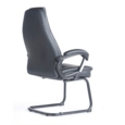 Noble executive visitors chair - black faux leather