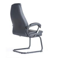 Noble executive visitors chair - black faux leather