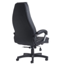 Noble high back managers chair - black faux leather