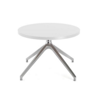 Otis coffee table 600mm diameter with oak top and pyramid base - made to order