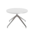 Otis coffee table 600mm diameter with white top and pyramid base