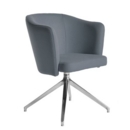 Otis single seater tub chair with 4 star swivel base - elapse grey