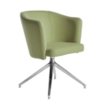 Otis single seater tub chair with 4 star swivel base - endurance green