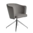 Otis single seater tub chair with 4 star swivel base - forecast grey
