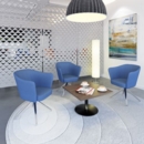 Otis single seater tub chair with 4 star swivel base - late grey