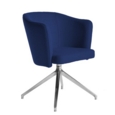 Otis single seater tub chair with 4 star swivel base - maturity blue