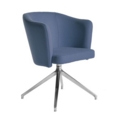Otis single seater tub chair with 4 star swivel base - range blue