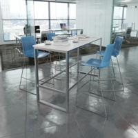 Otto Poseur benching solution dining table 1800mm wide with 25mm MDF top