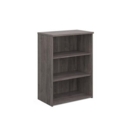 Universal bookcase 1090mm high with 2 shelves - grey oak