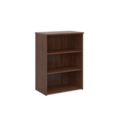 Universal bookcase 1090mm high with 2 shelves - walnut