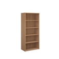 Universal bookcase 1790mm high with 4 shelves - beech