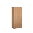 Universal double door cupboard 1790mm high with 4 shelves - beech